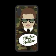 Coque  Iphone XS PREMIUM Mister Soldier Chatain