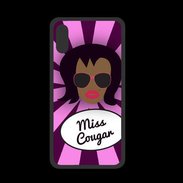 Coque  Iphone XS PREMIUM Miss Cougar Black