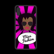 Coque  Iphone XS PREMIUM Miss Fashion Black