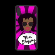 Coque  Iphone XS PREMIUM Miss Shopping Black