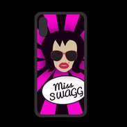 Coque  Iphone XS PREMIUM Miss Swag Brune