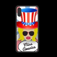 Coque  Iphone XS PREMIUM Miss USA Blonde