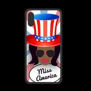 Coque  Iphone XS PREMIUM Miss USA Black