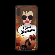 Coque  Iphone XS PREMIUM Miss Réunion Chatain
