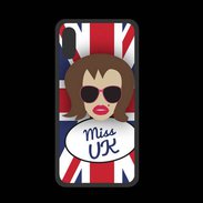 Coque  Iphone XS PREMIUM Miss UK Chatain
