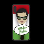 Coque  Iphone XS PREMIUM Mister Italie Brun