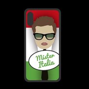 Coque  Iphone XS PREMIUM Mister Italie Chatain