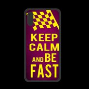 Coque  Iphone XS PREMIUM Keep Calm and Be Fast Rose