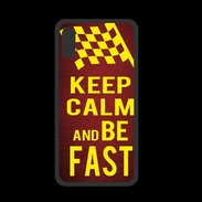 Coque  Iphone XS PREMIUM Keep Calm and Be Fast Rouge