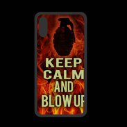 Coque  Iphone XS PREMIUM Keep Calm and Grenade Feu