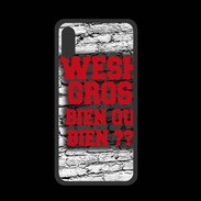 Coque  Iphone XS PREMIUM Wesh Gros Rouge