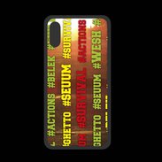 Coque  Iphone XS PREMIUM Wesh Vert Jaune Sun