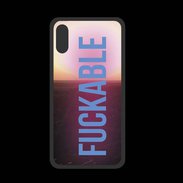 Coque  Iphone XS PREMIUM Fuckable bleu ZG