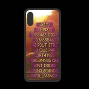 Coque  Iphone XS PREMIUM Message codé ZG