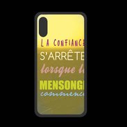Coque  Iphone XS PREMIUM Confiance et mensonge ZG
