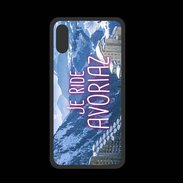 Coque  Iphone XS PREMIUM Je ride Avoriaz ZG