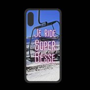 Coque  Iphone XS PREMIUM Je ride Super-Besse ZG