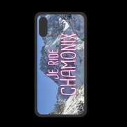 Coque  Iphone XS PREMIUM Je ride Chamonix ZG