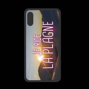 Coque  Iphone XS PREMIUM Je ride La Plagne ZG