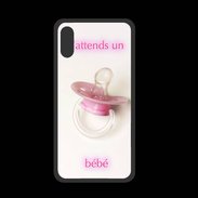 Coque  Iphone XS PREMIUM J'attend un bébé PR