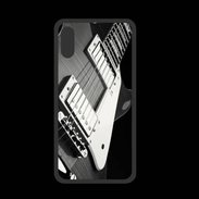 Coque  Iphone X PREMIUM Guitare en noir et blanc