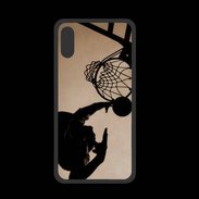 Coque  Iphone X PREMIUM Basket en noir et blanc
