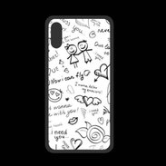 Coque  Iphone X PREMIUM Mélange de mots