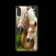 Coque  Iphone X PREMIUM Cheval et poulain