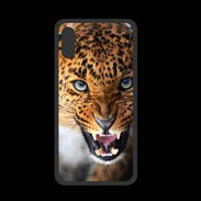 Coque  Iphone X PREMIUM Portrait d'un léopard