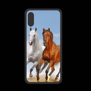 Coque  Iphone X PREMIUM Duo de chevaux
