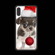 Coque  Iphone X PREMIUM Chihuahua de noël