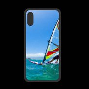 Coque  Iphone X PREMIUM Planche à voile au soleil