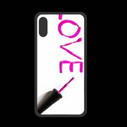 Coque  Iphone X PREMIUM Love avec vernis à ongle