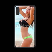 Coque  Iphone X PREMIUM Belle femme à la plage 10