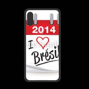 Coque  Iphone X PREMIUM I love Bresil 2014