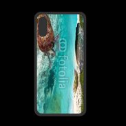 Coque  Iphone X PREMIUM Belle plage avec tortue