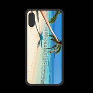 Coque  Iphone X PREMIUM Palmier sur la plage tropicale