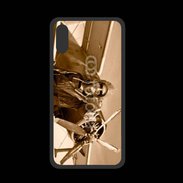 Coque  Iphone X PREMIUM Femme pilote d'avion