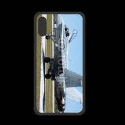Coque  Iphone X PREMIUM Avion de chasse au sol 600