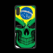 Coque  Iphone X PREMIUM Brésil Tête de Mort