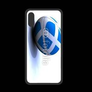 Coque  Iphone X PREMIUM Ballon de rugby Ecosse