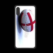 Coque  Iphone X PREMIUM Ballon de rugby Angleterre