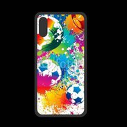 Coque  Iphone X PREMIUM football en couleurs 800