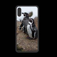 Coque  Iphone X PREMIUM 2 pingouins