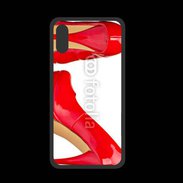 Coque  Iphone X PREMIUM Escarpins rouges