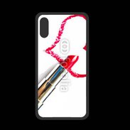 Coque  Iphone X PREMIUM Coeur avec rouge à lèvres