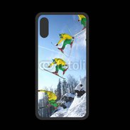 Coque  Iphone X PREMIUM Ski freestyle en montagne 20