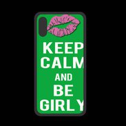 Coque  Iphone X PREMIUM Keep Calm Girly Vert