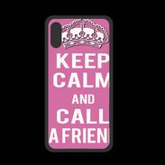 Coque  Iphone X PREMIUM Keep Calm Call Rose