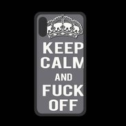 Coque  Iphone X PREMIUM Keep Calm Fuck Off Gris